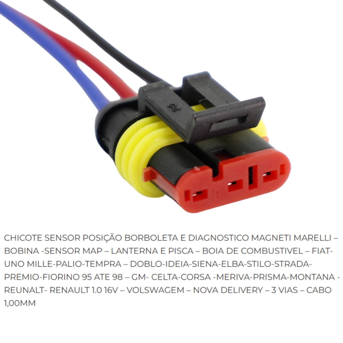切手03 Reparo Chicote 03 Vias Palio Tempra Uno Sensor Posicao Borboleta Diagn