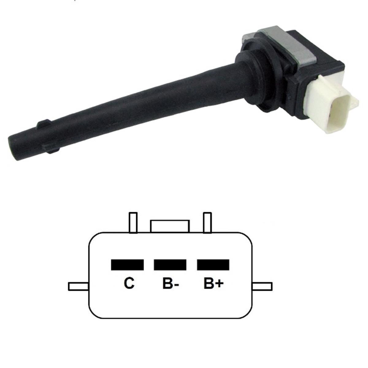 Bobina Di Accensione OEM 8200699627 / 0221504030 Per Renault Fluence, Scenic, Laguna, Megane - Sostituzione Diretta - 3