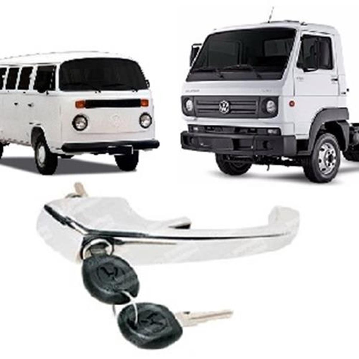 Macaneta Externa Porta Dianteira Ld Le Cromada Kombi Clipper Worker De