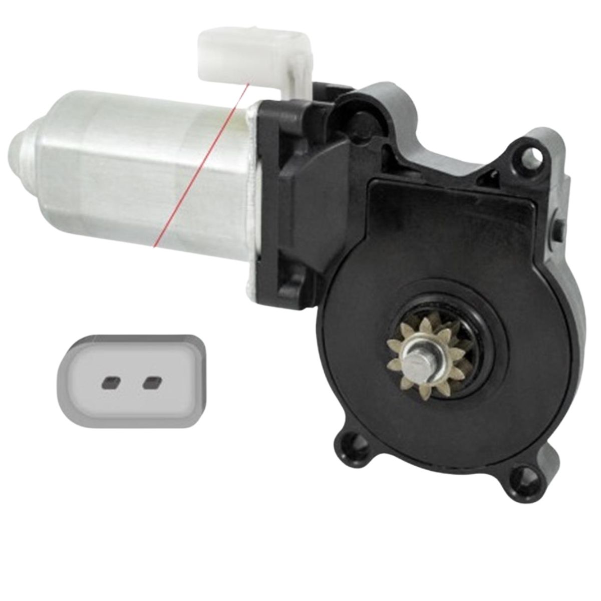 Motor Maquina Vidro MB Atego Axor Bus.Garagem 24V LE Fix BO 10 dentes